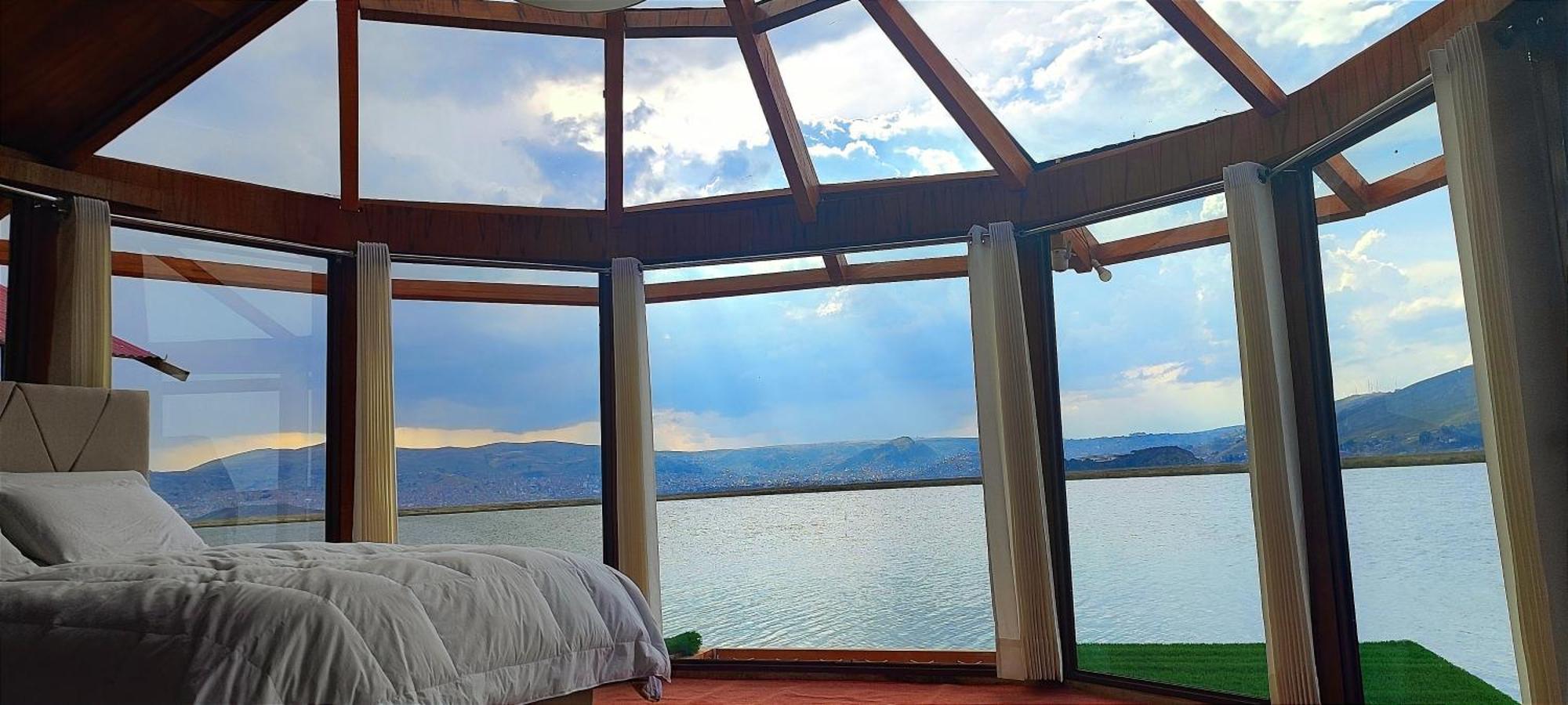 Вилла Titicaca Habitacion Panoramica Vista Al Amanecer Пуно Экстерьер фото