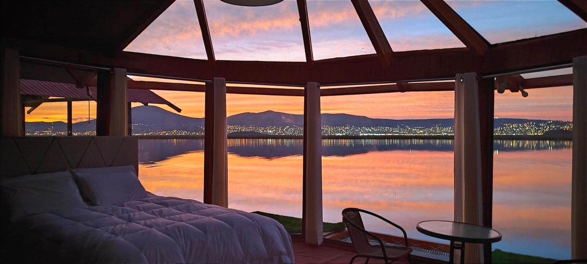 Вилла Titicaca Habitacion Panoramica Vista Al Amanecer Пуно Экстерьер фото